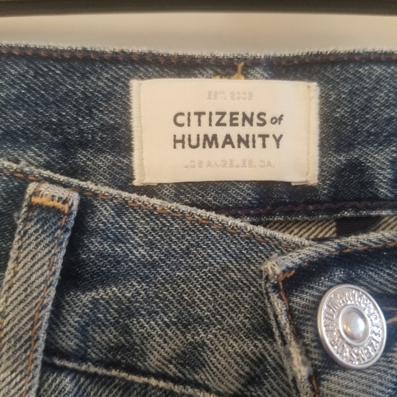 NWOT Citizens of Humanity Charlotte High Rise Straight Jeans Emotions Size 24 - Picture 5 of 8